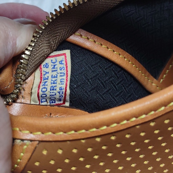 Vintage Dooney & Bourke Cabrio Perforated Leather Hobo Bag - Picture 11 of 14